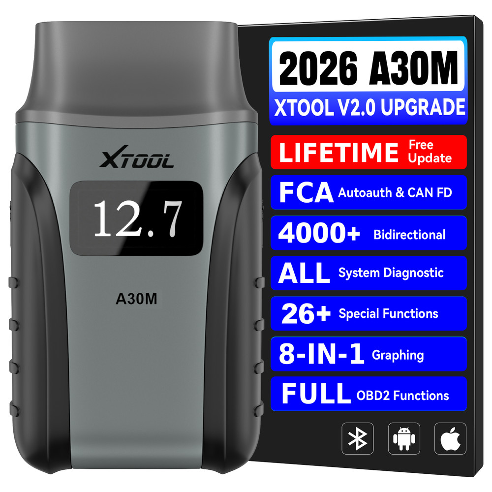 XTOOL A30M V2.0 Bluetooth Bidirectional OBD2 Scanner Full Diagnostic Code Reader