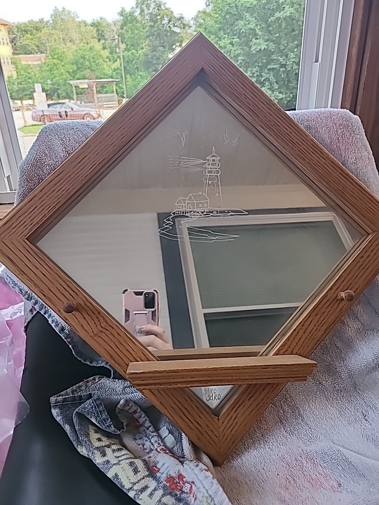 Window Look Mirror Shelf