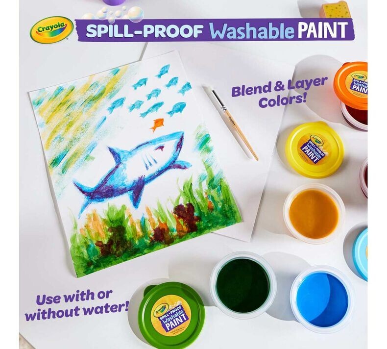 Crayola spill proof washable paint kit