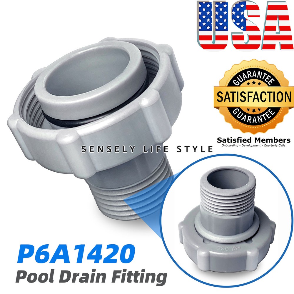Swimming Pool Drain Fitting Replacement Compatible with Coleman Pool, Adapter