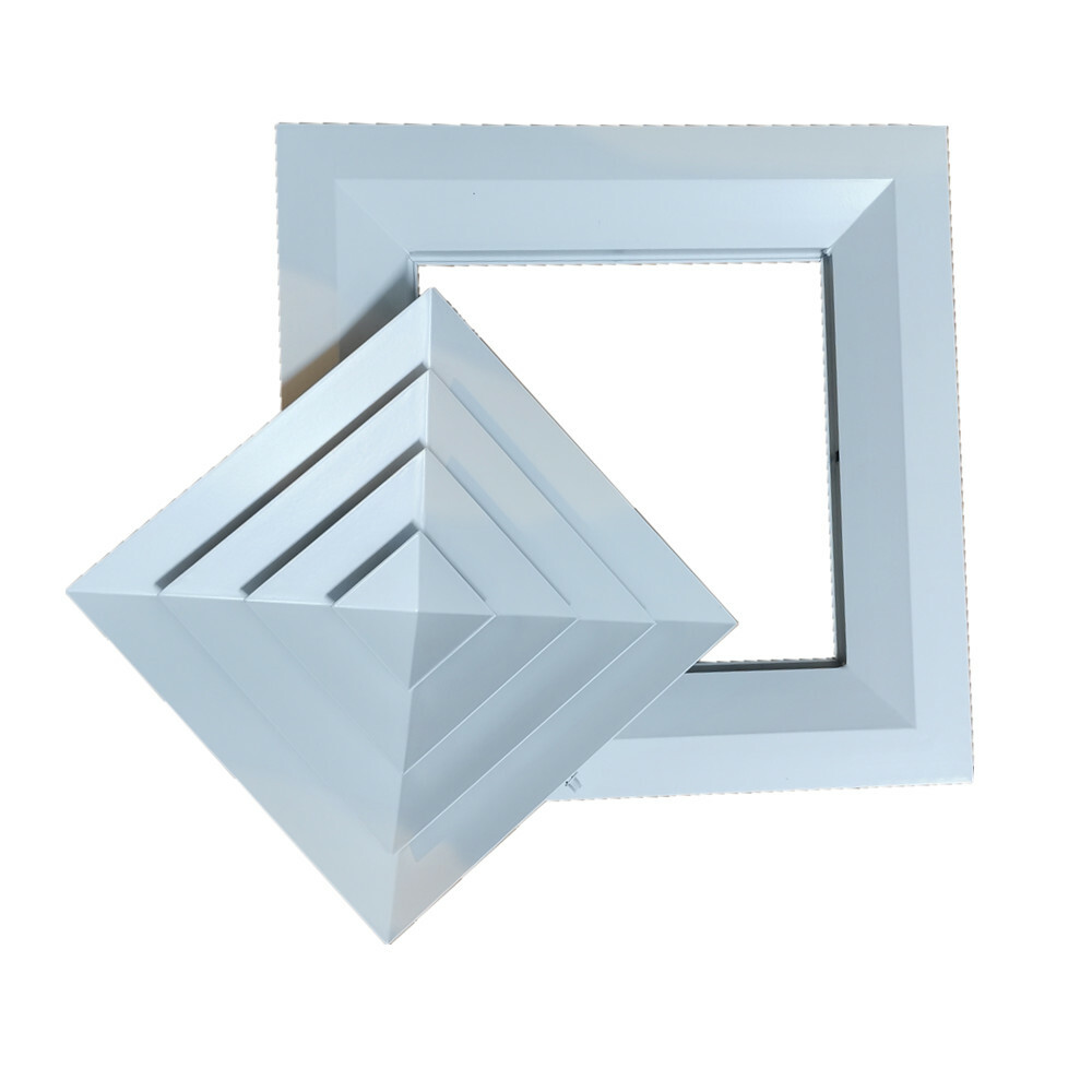 * Duct Square Celling Lay-In Diffuser with removable core+ Neck Adaptor