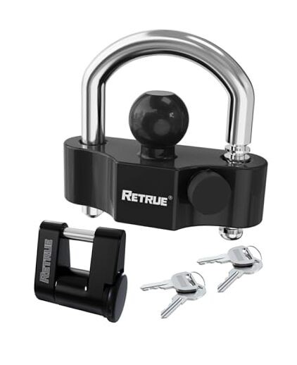 Keyed Alike Heavy Duty Coupler Lock Set Basic Heavy-Duty Lock Set Black