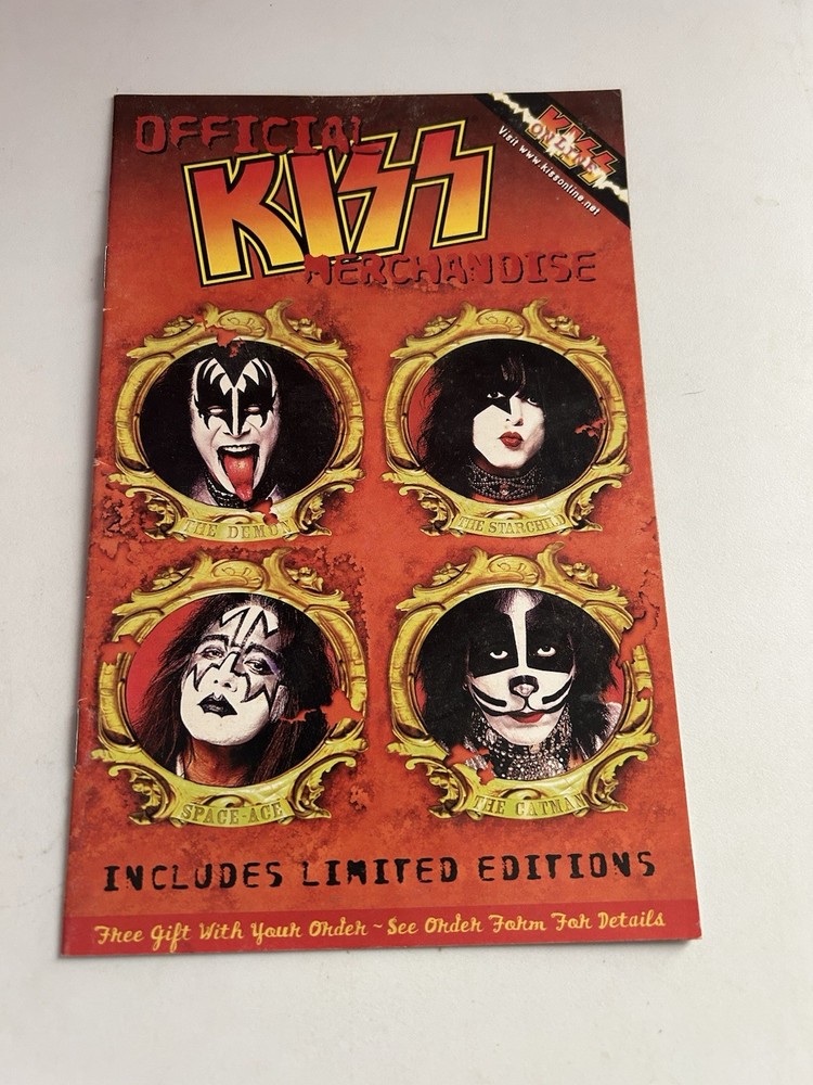 KISS Psycho Circus 1998 Tour Official Merchandise Catalog! Free Shipping!
