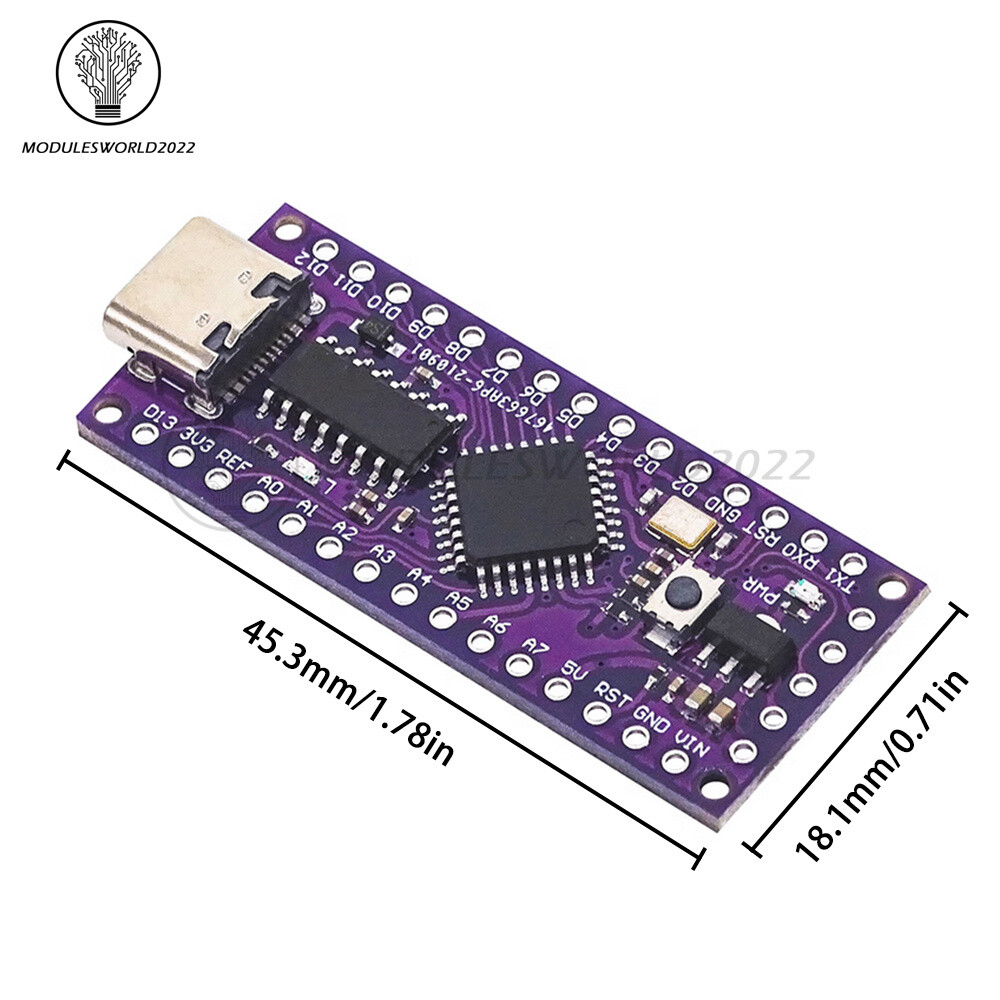 10PCS LGT8F328P LQFP32 MiniEVB Development Board Replace ATMEGA328 Nano V3.0