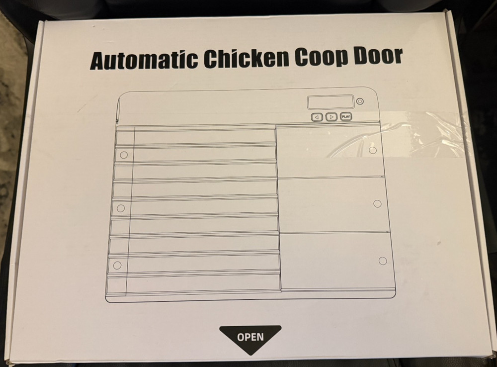 Automatic Chicken Coop Door Battery Powered with Timer & Light Sensor, LCD
