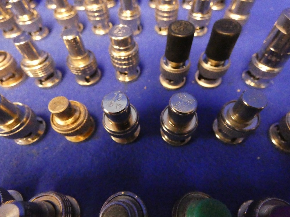 Assorted 75 Ohm BNC Terminator Connectors Qty 50