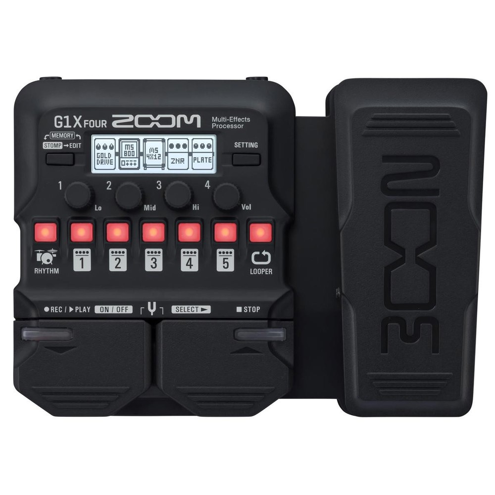 Zoom G1X Four Multi-Effects Processor with Expression Pedal for Electric Guitar