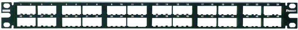 Panduit Mini-com 48 Port Network Patch Panel - 48 X Rj-45 CPP48HDWBLY