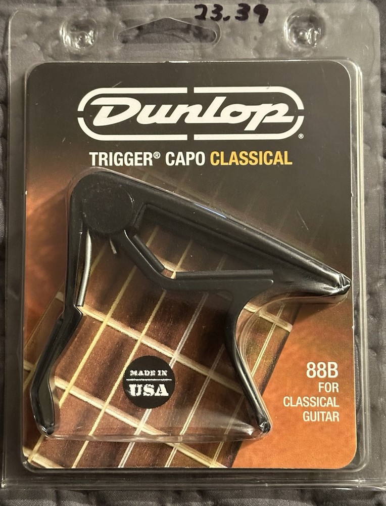 (2) Dunlop Classical Guitar Trigger Capo - Black 88B