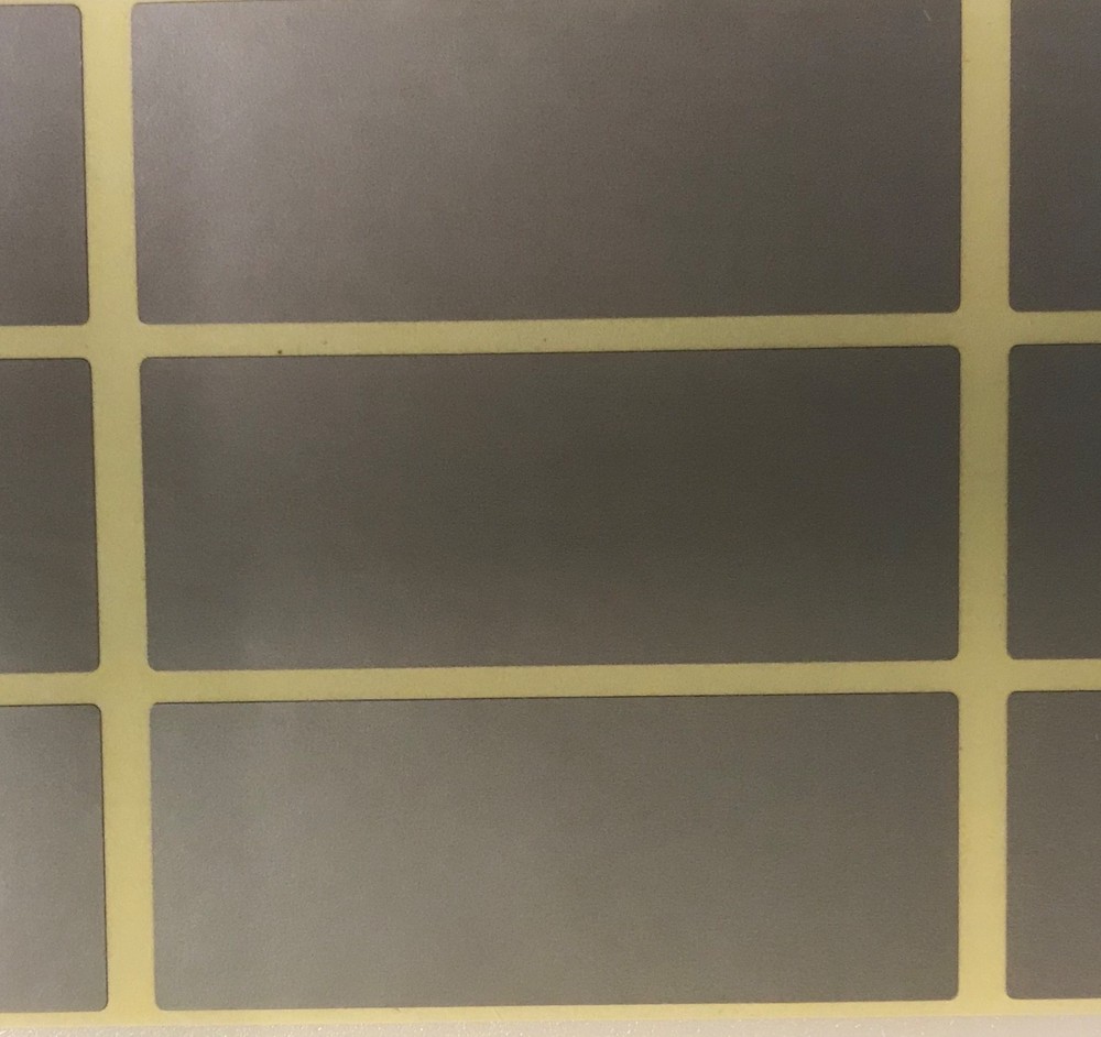 Large - Silver 30 x 78mm Colour Code Rectangles / File / Box Stickers / Labels