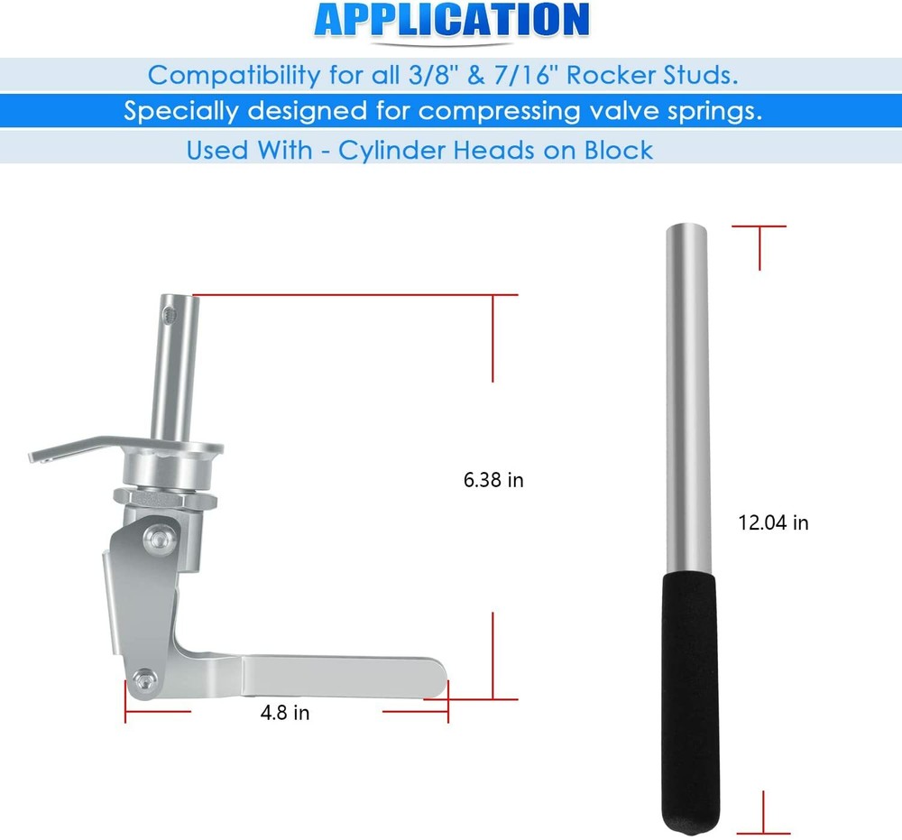 66784 Stud Mount Valve Spring Compressor Remove & Install Valve Spring