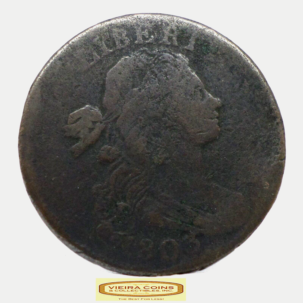 1803 Draped Bust Large Cent, Bended - #C36115NQ