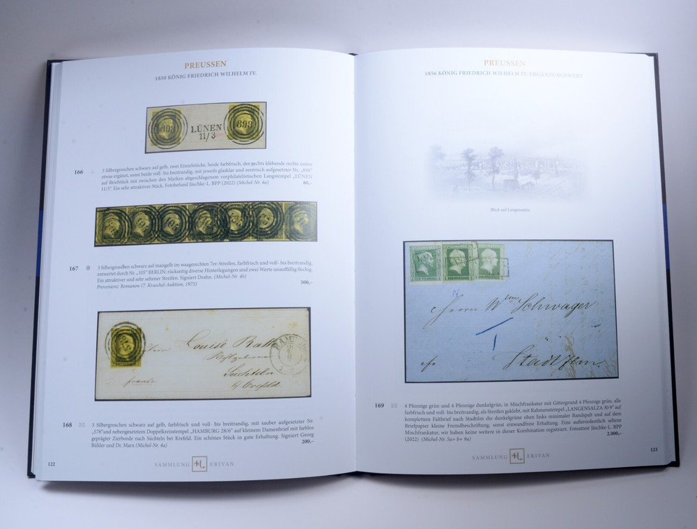 Sammlung Erivan Old German States 2022 Wiesbaden Auction Postage Cover Catalogue