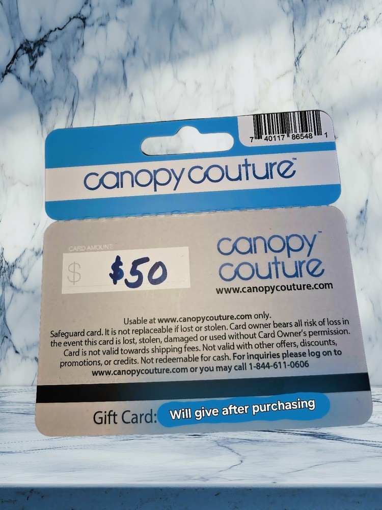 $50 Canopy Couture Gift Card