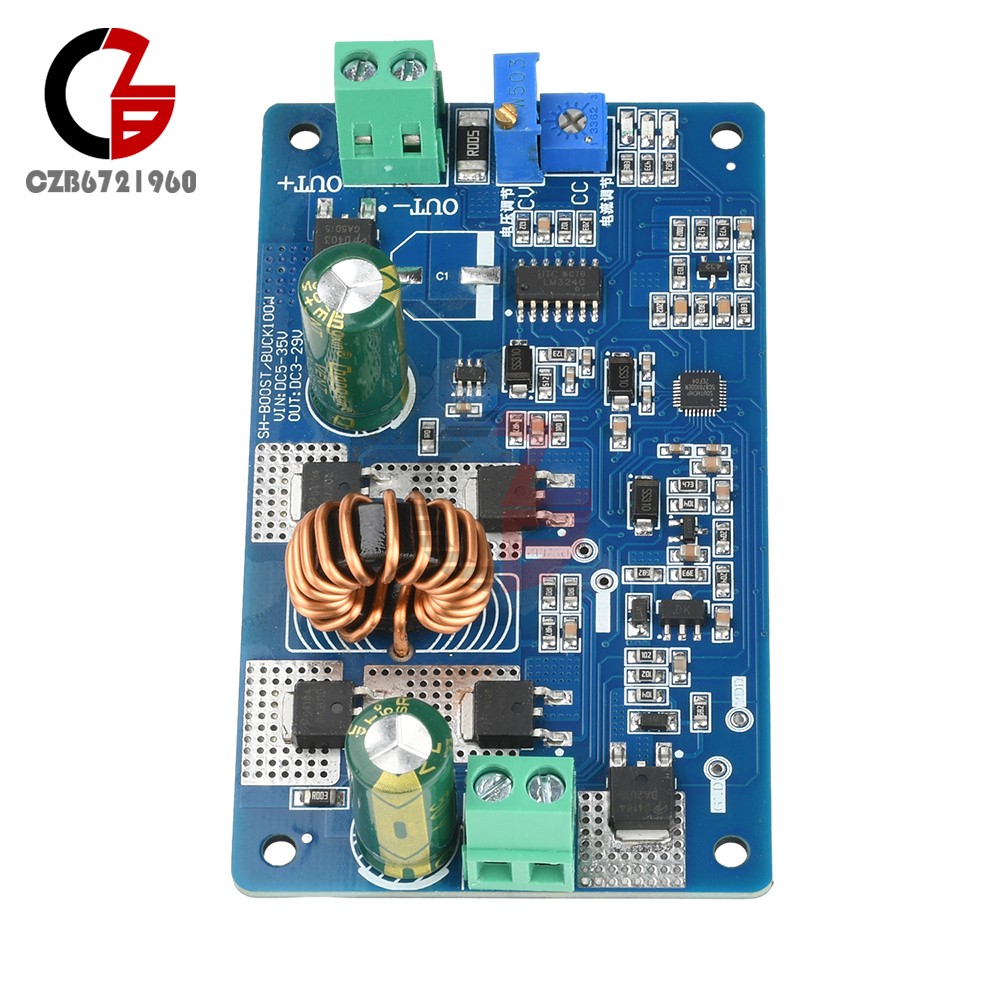 5-35V 10A DC-DC Auto Boost Buck Module CC-CV Battery Charging LED Driver Module