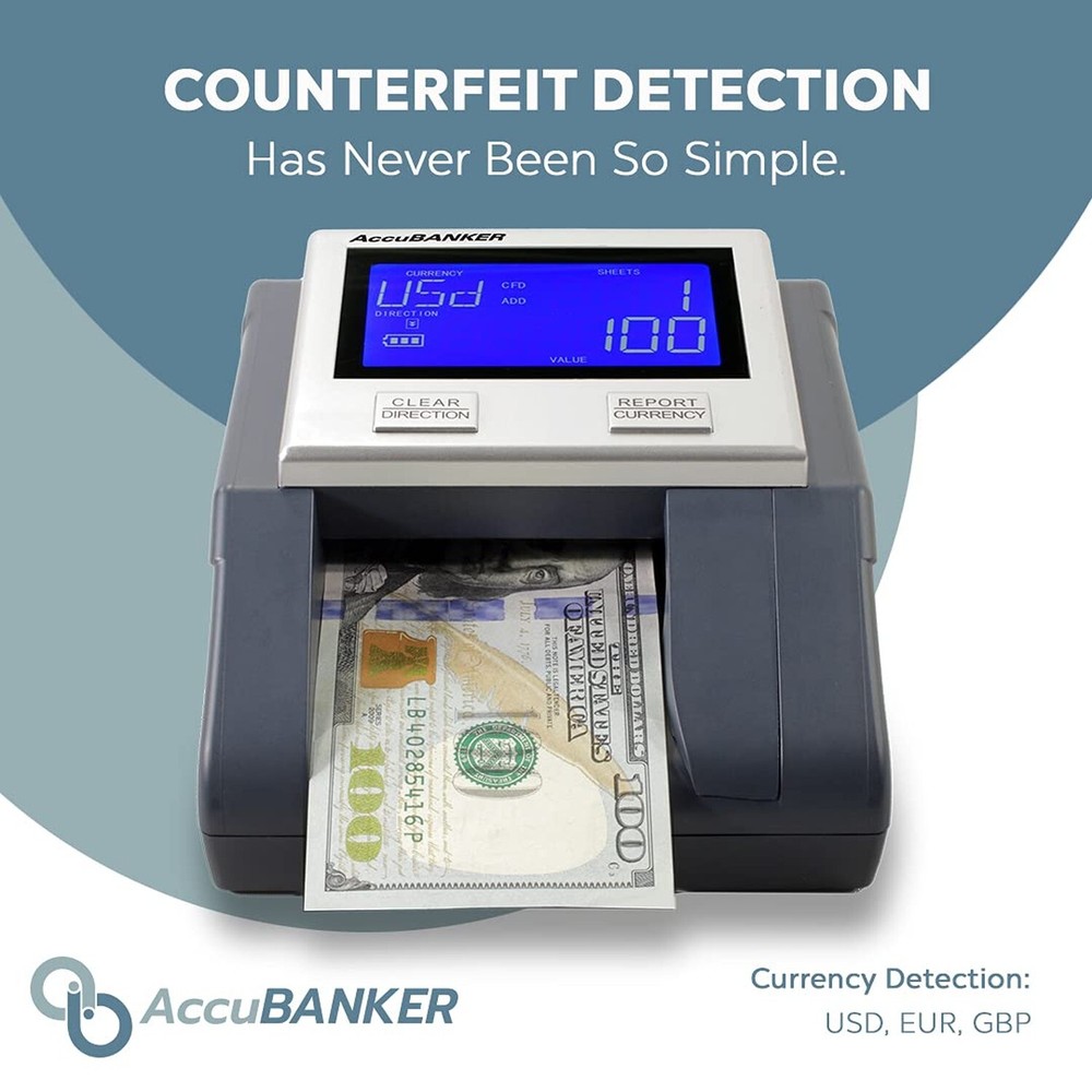 AccuBANKER D585 Multi-Scanix Counterfeit Currency Detector, Multi-Orientation...