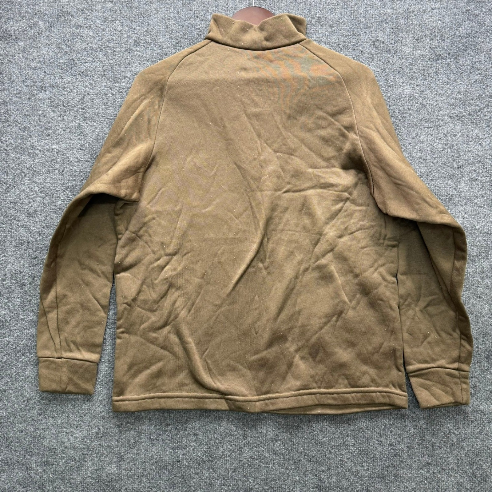 Cold Weather Undershirt Men's L Brown 1/4 Zip Polypropylene Thermal Base Layer