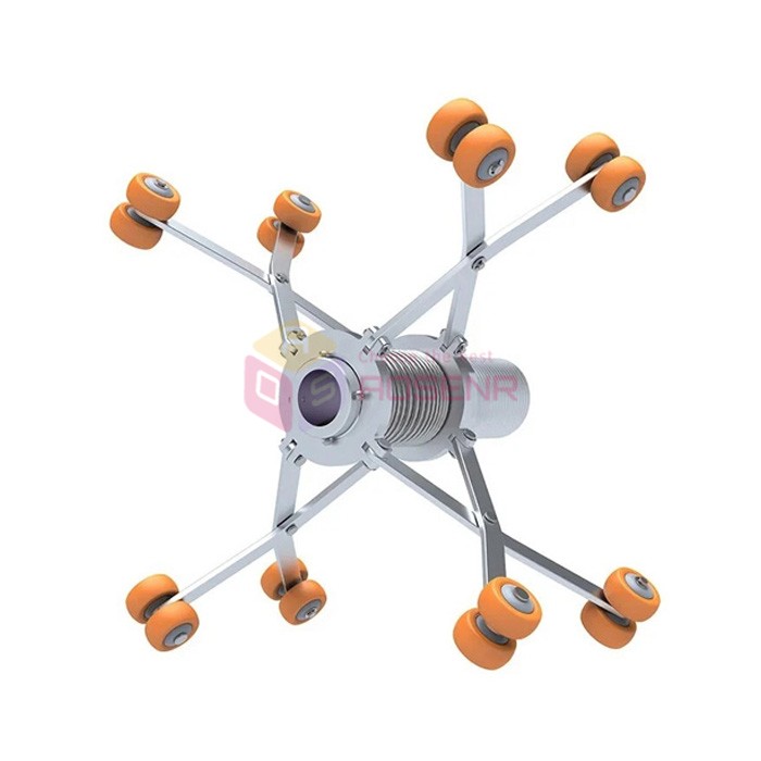Sewer Endoscope Camera Crawler with Retractable Extension Bracket Guide Pulley