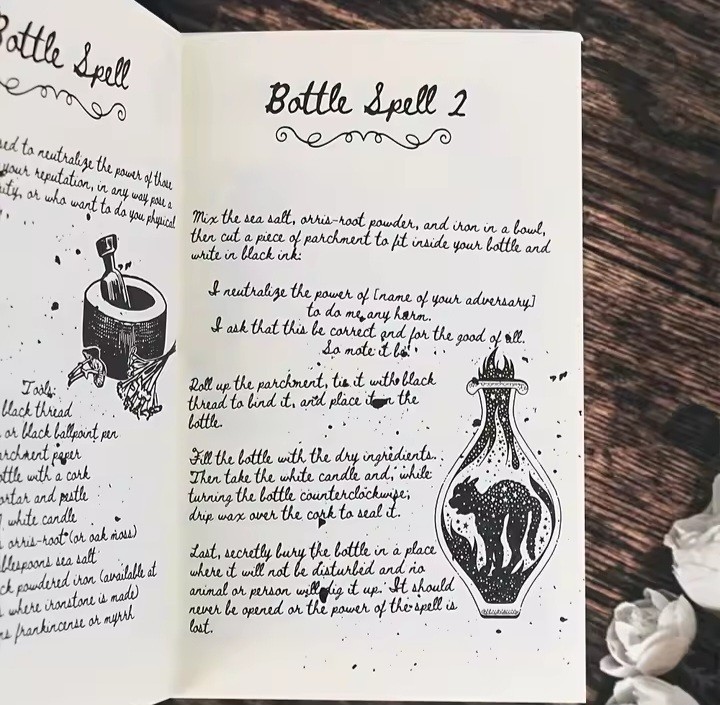 Old Witch Spells Book