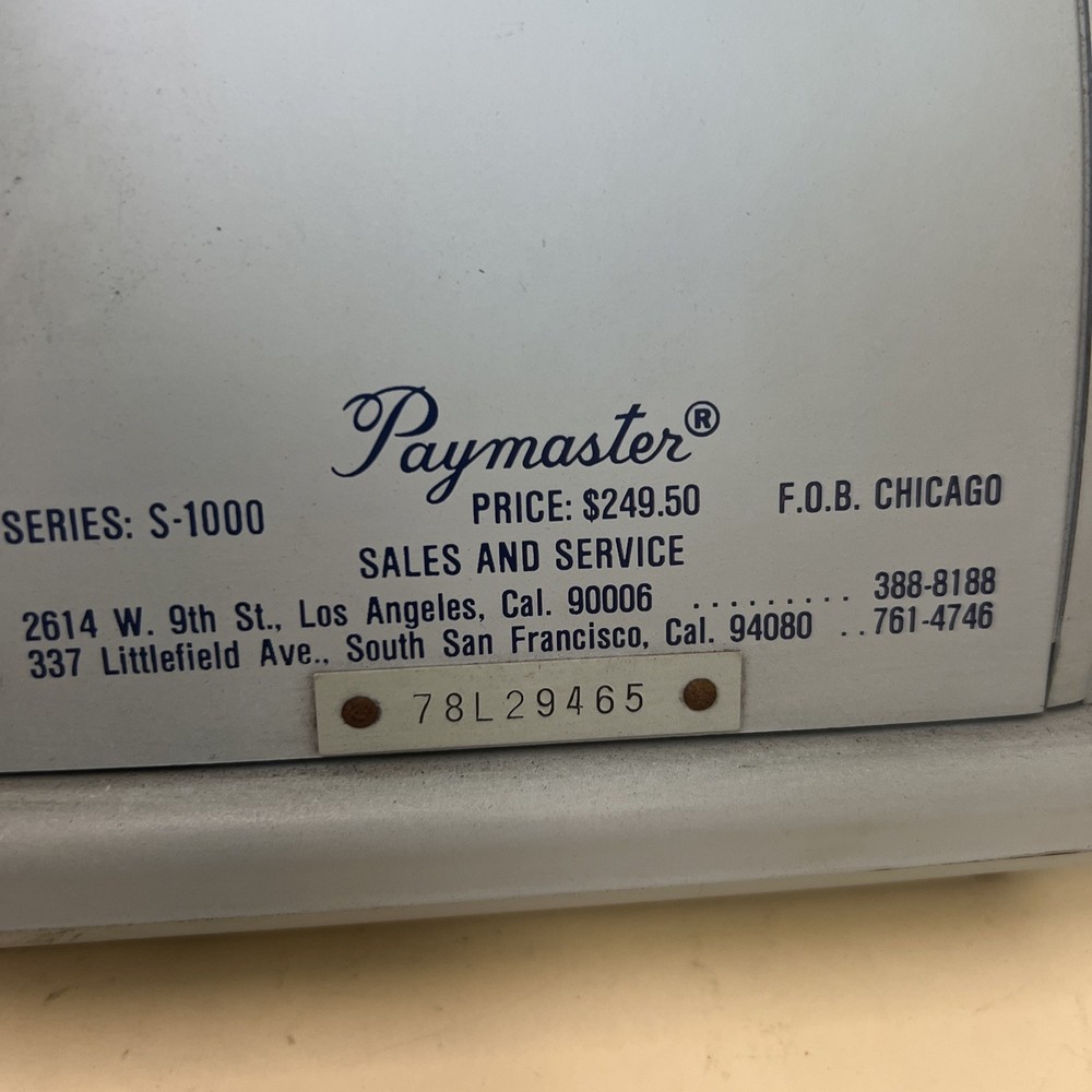 Vintage Paymaster 78L29265