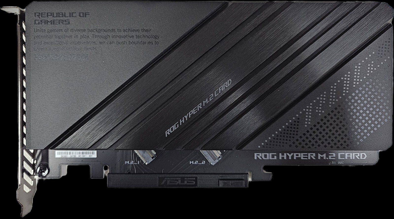 ASUS ROG HYPER M.2 PCIe Card - Gen5 PCIe Ready (2 x M.2 Expansion)