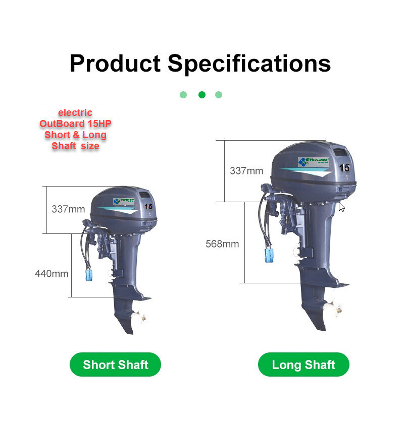 electric outboard Front Remote 15HP,72V_Peak30Kw_waterCool kit,customized, FedEx