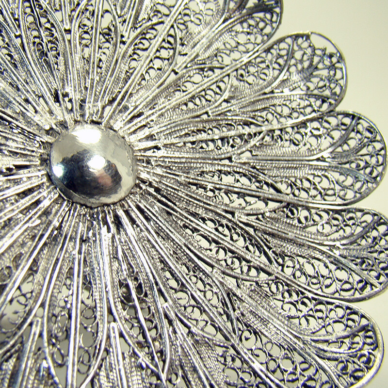 Unusual Filigreed Silver Holder