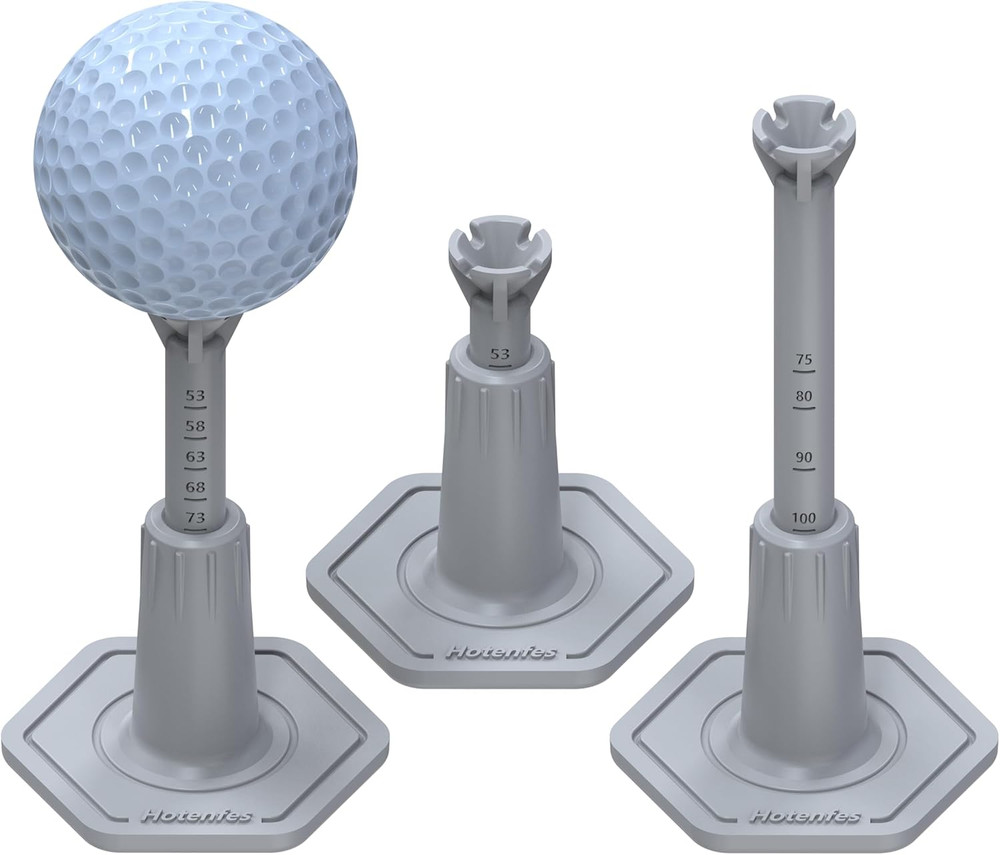 Adjustable Driving Range Golf Tee，Rubber Golf Simulator Tees for Mats，Indoor Gol
