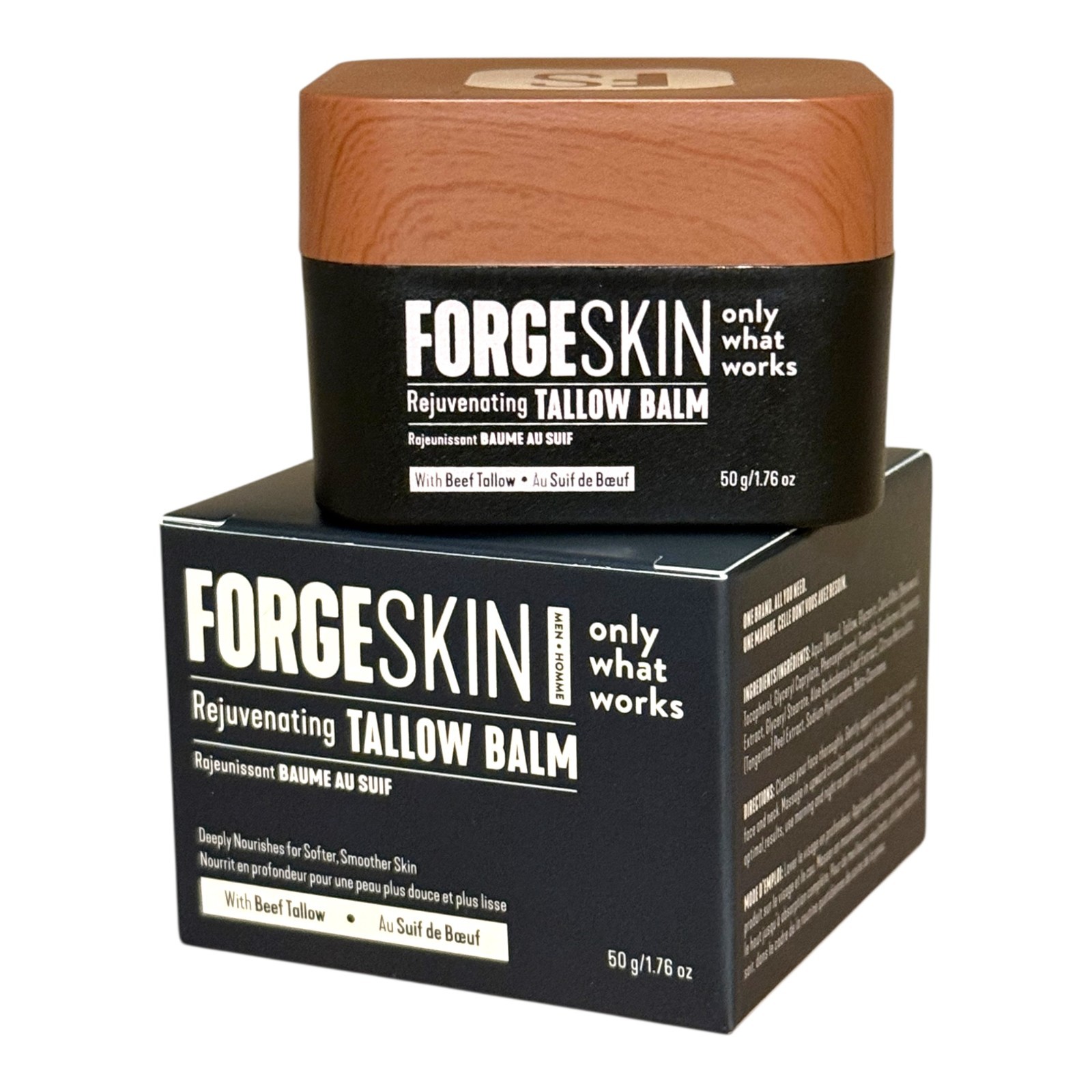 FORGE SKIN Men Face Tallow Balm 50g Beef Tallow Hydrating Cream (New Formula)