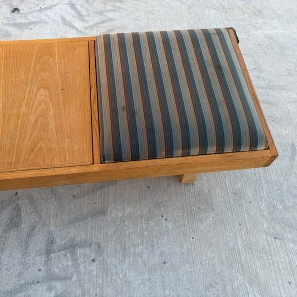 Modern light solid wood bench. Heavy. Large 70x24x16