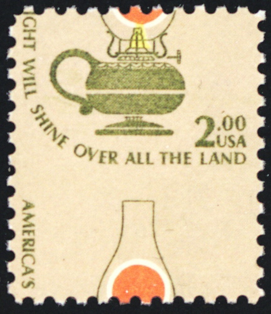 1611, Mint NH $2 Lantern With MASSIVE PERF SHIFT ERROR! * Stuart Katz