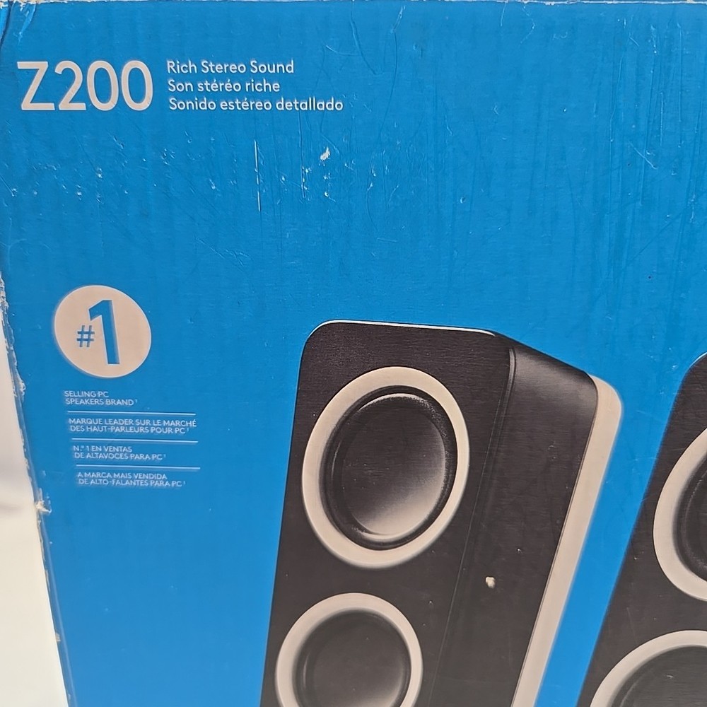 Logitech Z200 10W Multimedia Speakers, Pair - Black