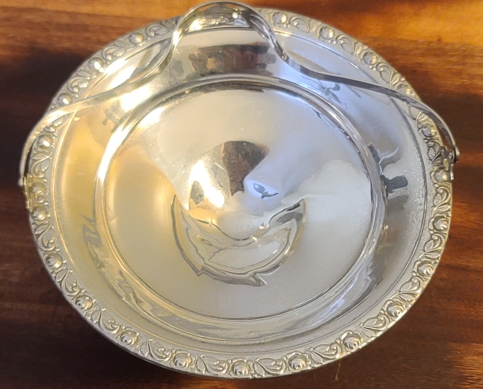 👑NICE👑 Sterling Silver Handled Candy Dish 💥145 Grams💥(weighted)