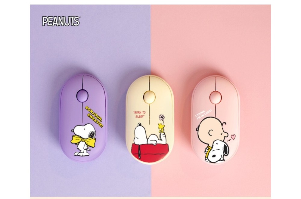 Wireless Mouse / PEANUTS Multi-pair wireless Noiseless mouse / 3Color /