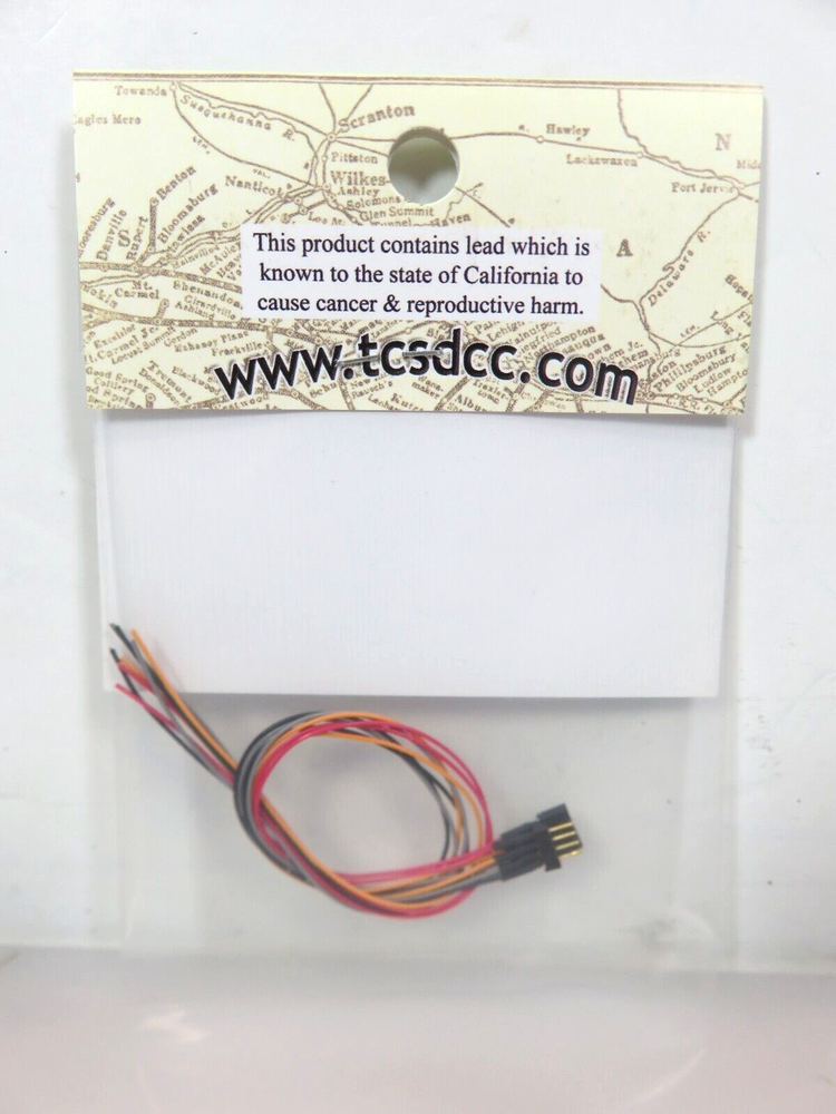 Train Control Systems TCS #1410 4-Pin Mini Connector colored wires