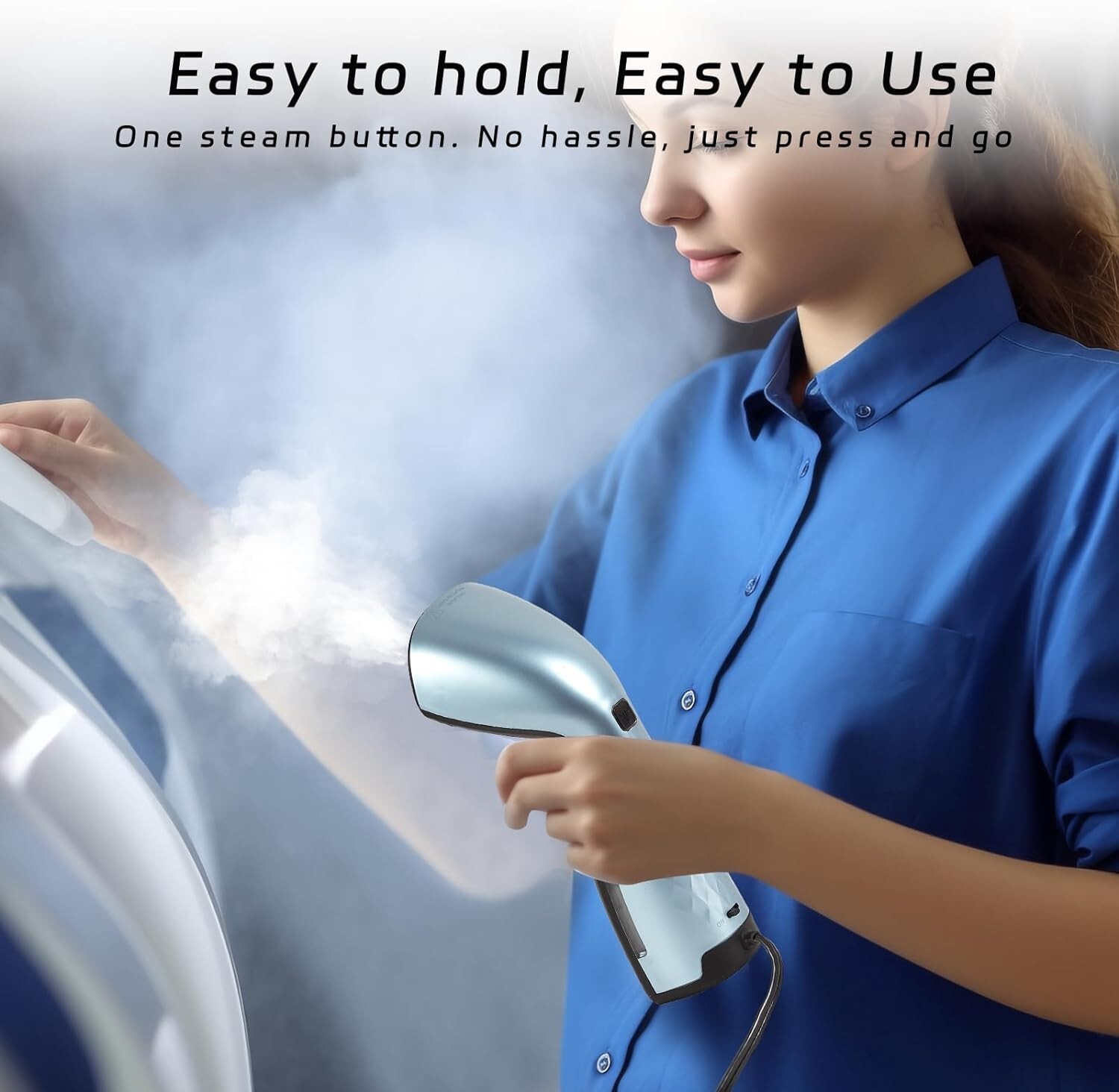 Portable travel clothes steamer Metal Steam Head, 110ml tank Capacity 900W/110V