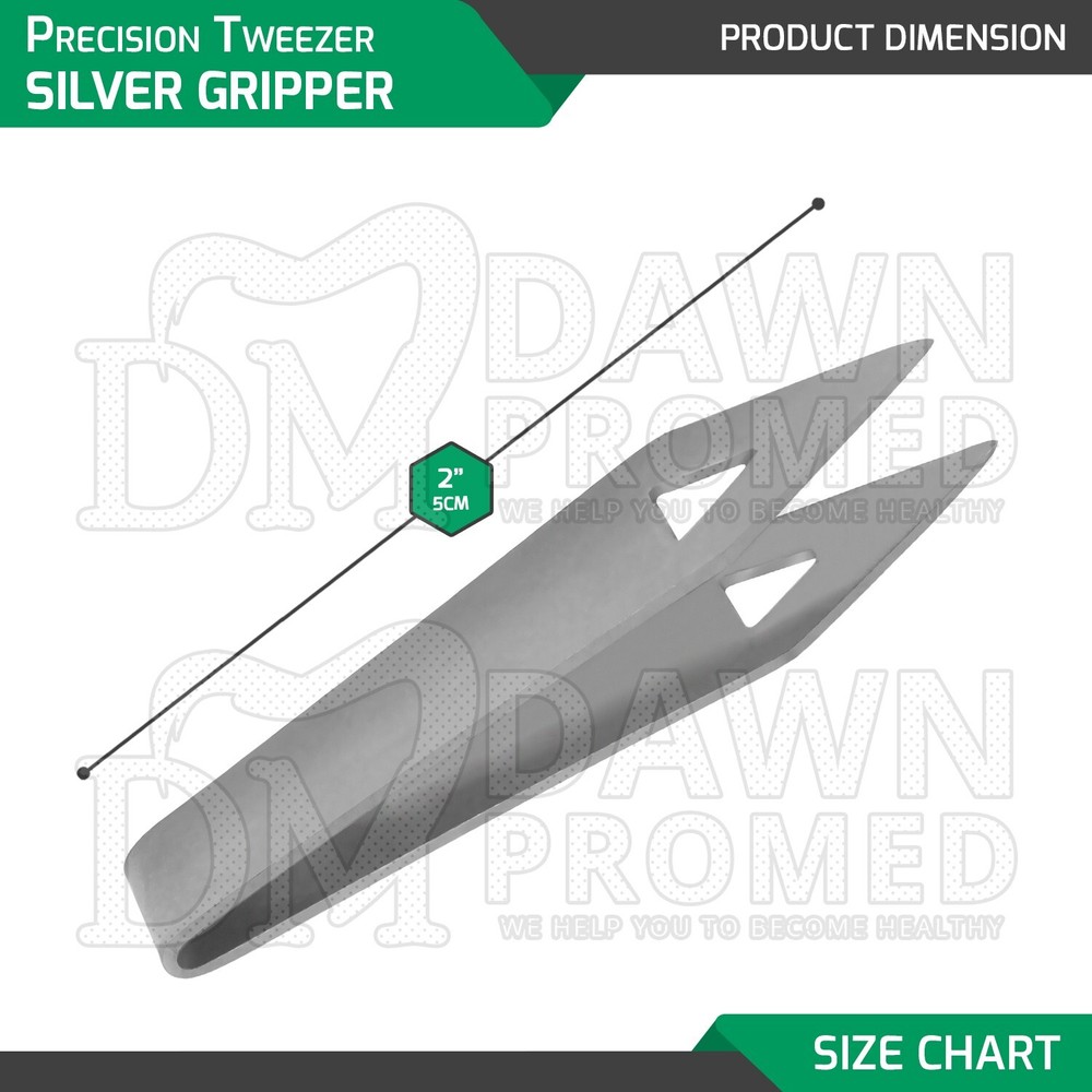 4 Pcs Precision Tweezer Silver Gripper Sharp Tip Splinter Remover Tweezer Set