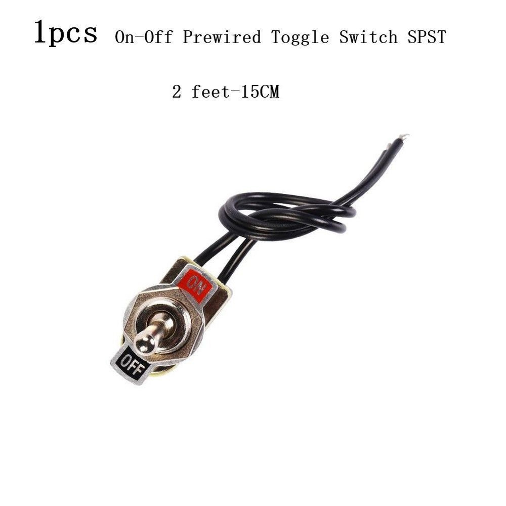 for TOGGLE Switch SPST 6A Rocker SPST Contacts Switch for TOGGLE 12mm Cutout