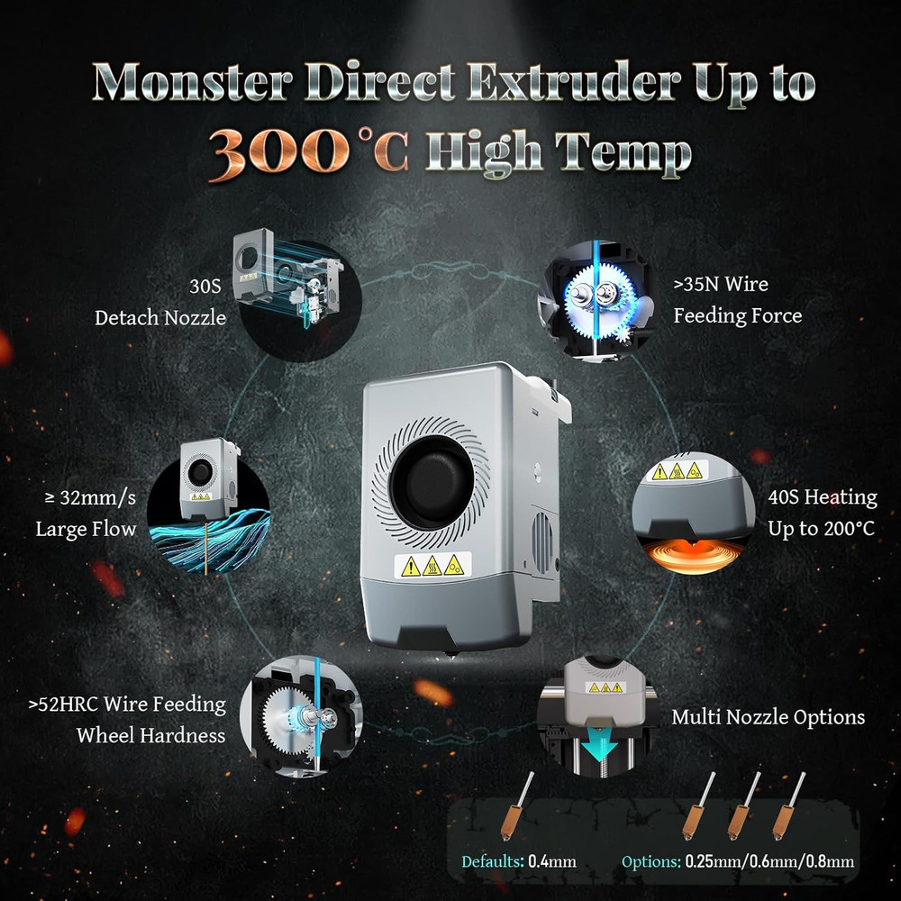 FLASHFORGE AD5X 3D Printer,Multi-Color 3D Printing,Max 600Mm/S High Speed,Fully