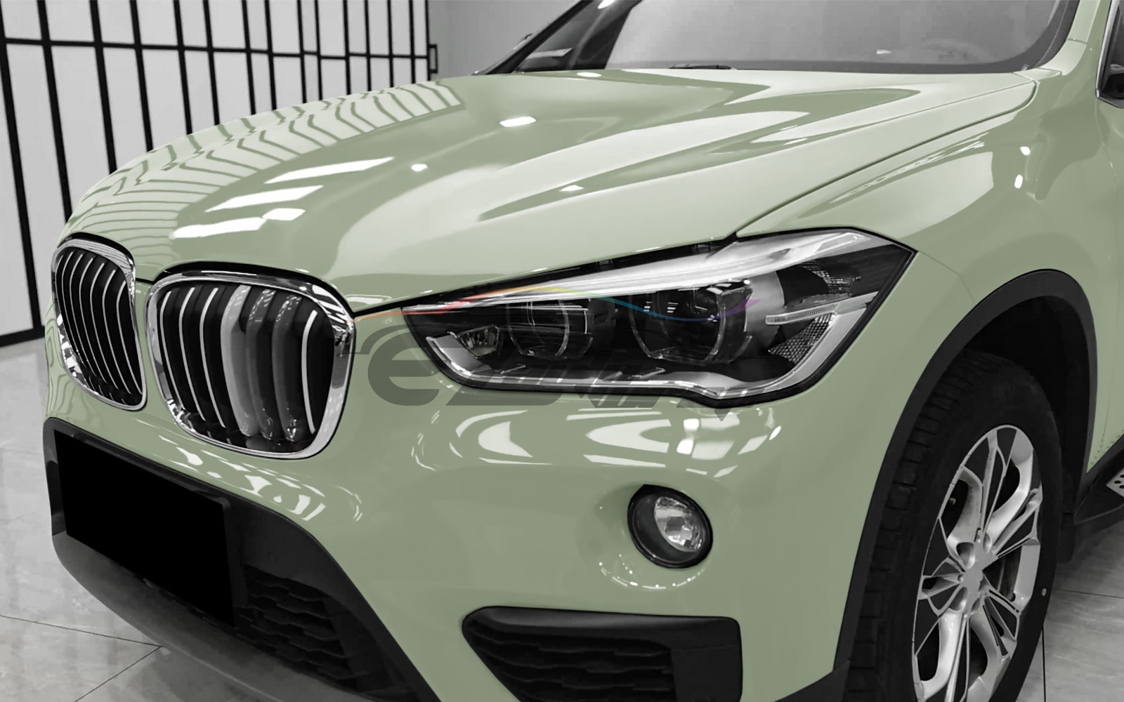 High Gloss Light Khaki Green Car Vinyl Wrap Sticker Decal Sheet Film Air Release