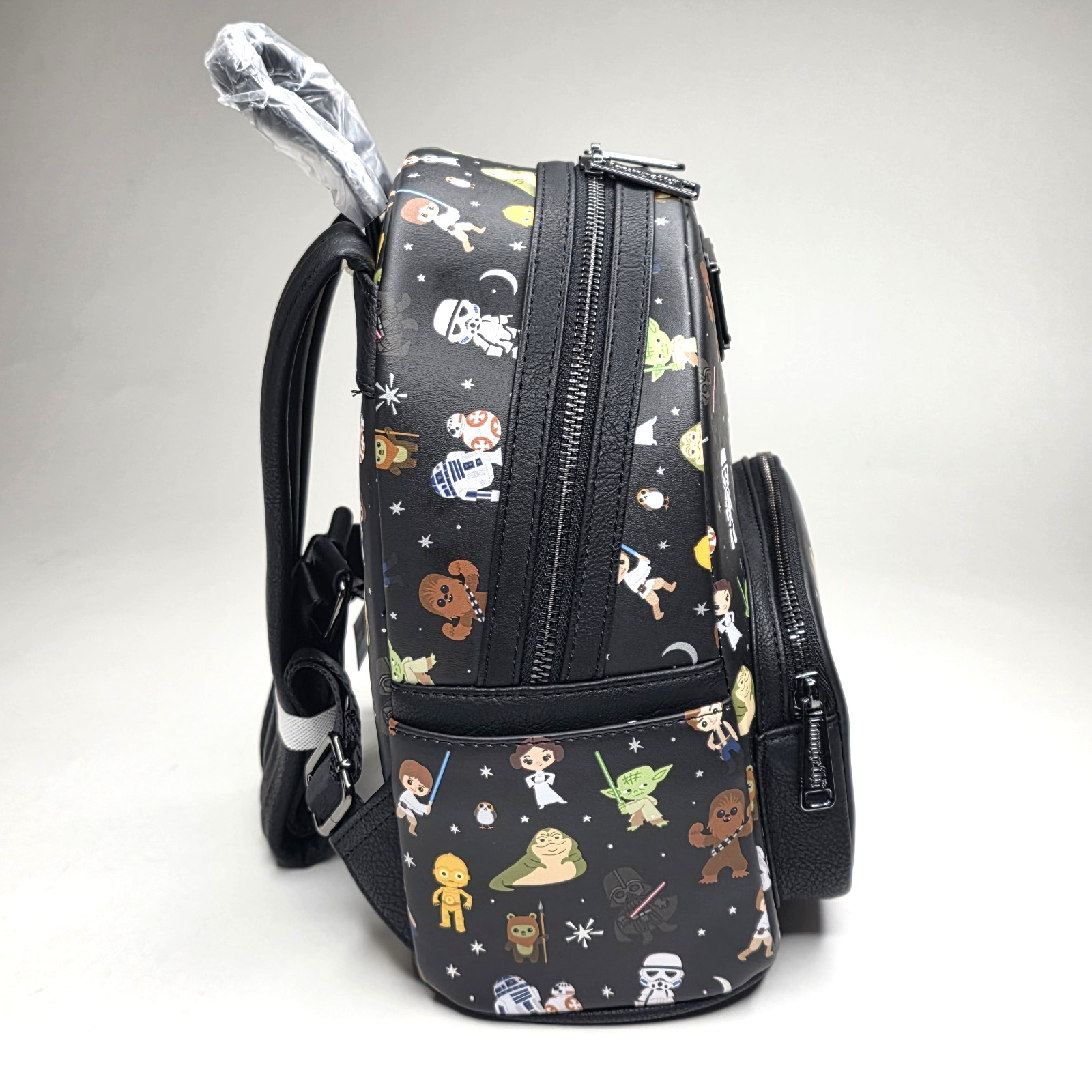 Disney Parks Loungefly Star Wars Characters Mini Backpack Black NWT 2024