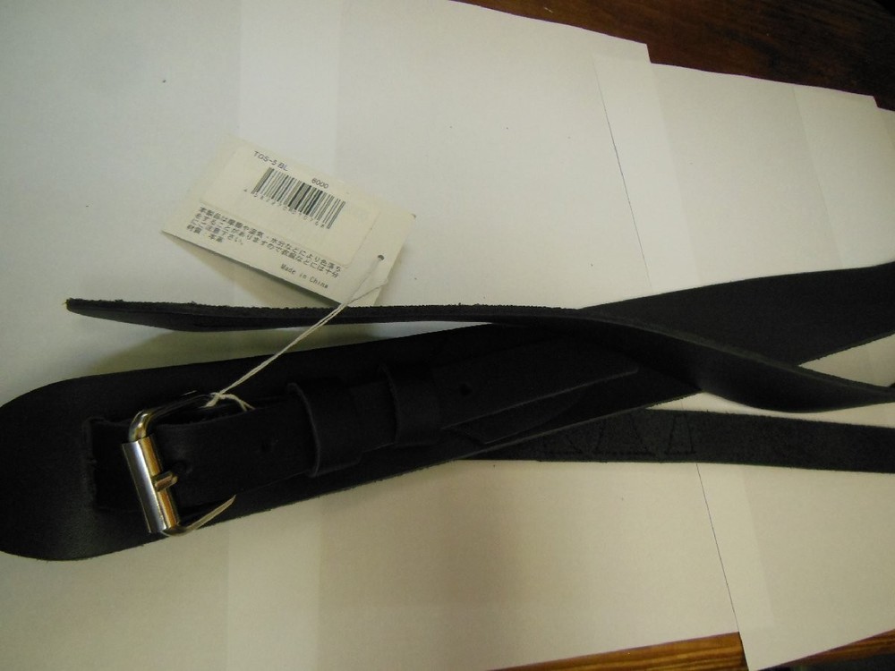 Takamine Black Leather Guitar Strap Adjustable Comfortable Made accessories E314