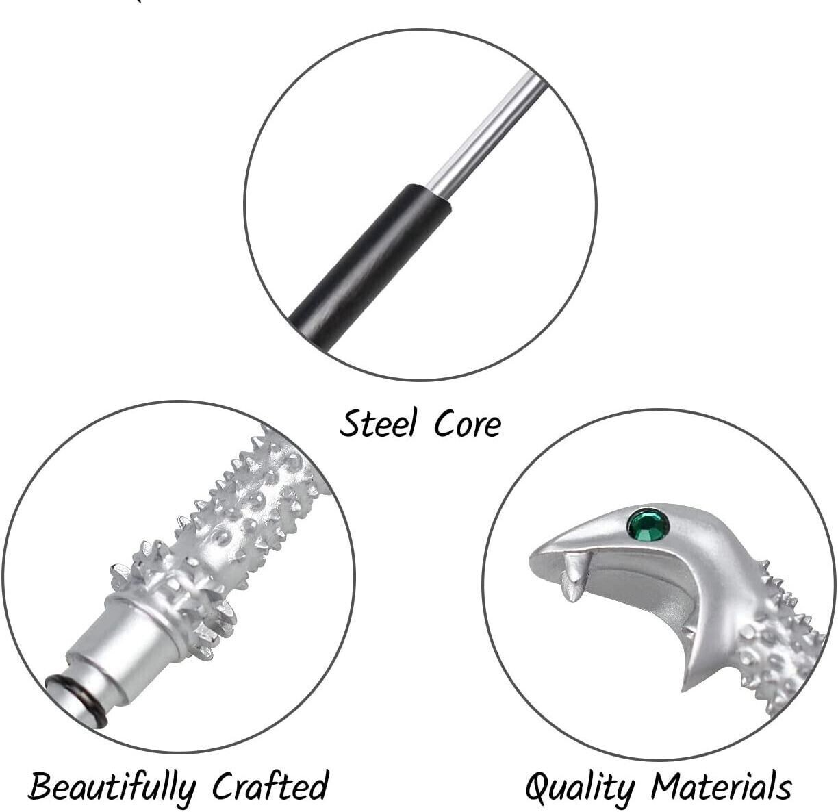 Lucius Malfoy Magic Wand 14.5" Collection Costume Props Metal Core Harry Potter