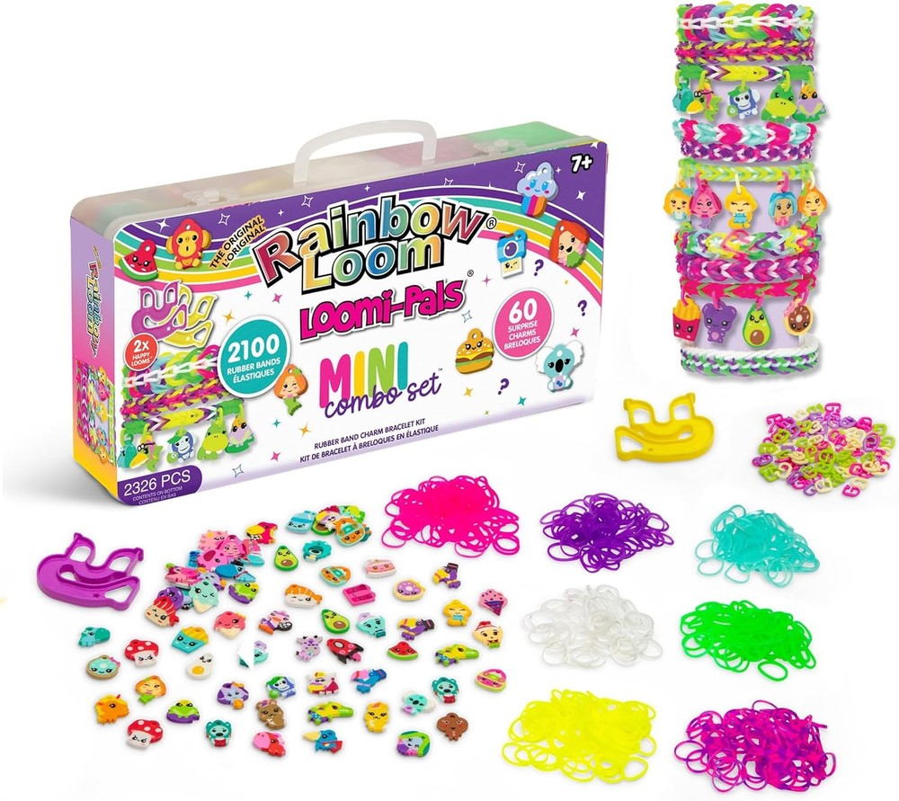 Rainbow Loom® Loomi-Pals™ Mini Combo Set, Features 60 Cute Assorted Loomi-Pal