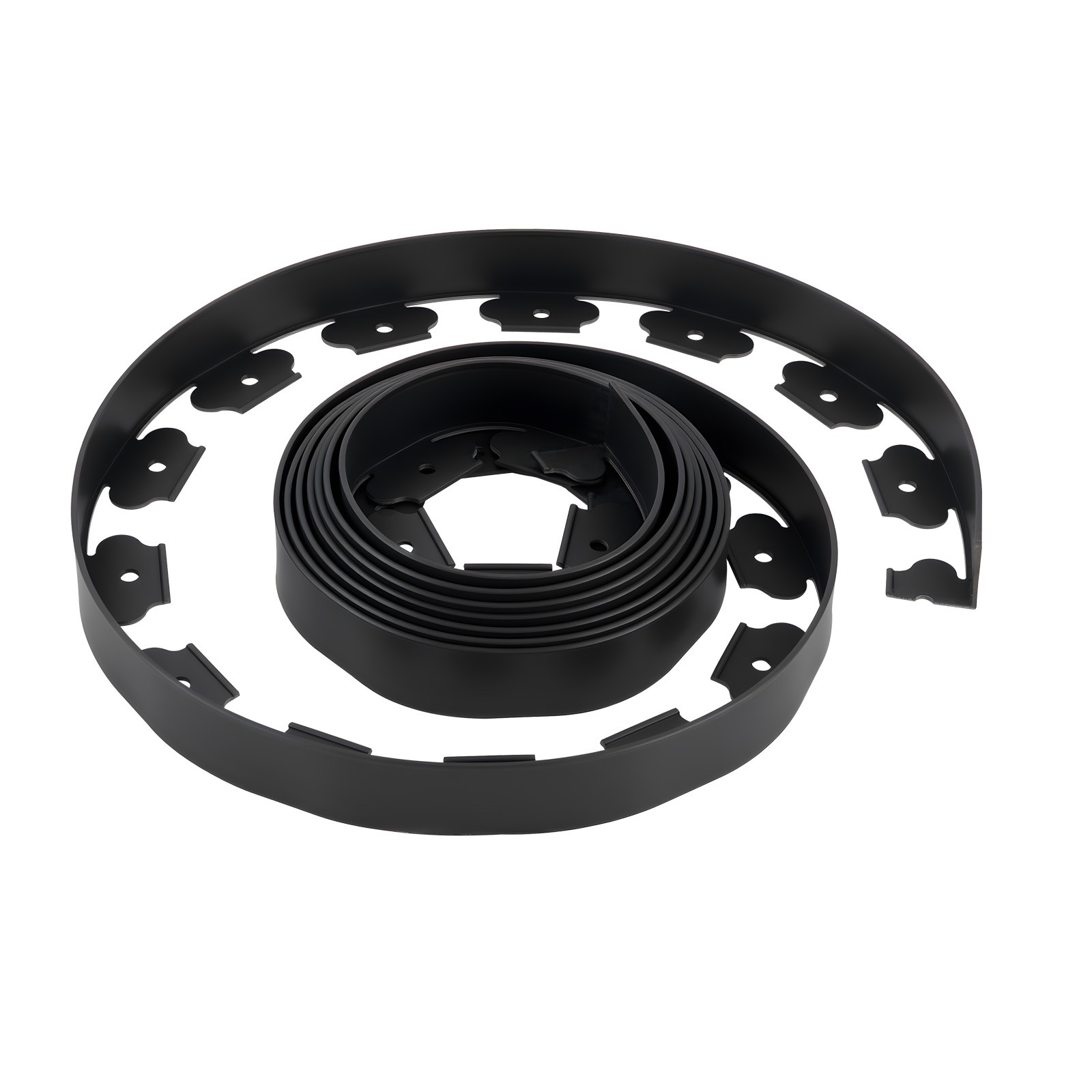 Uimoso 20ft x 2in L-Shaped Plastic Garden Edging, Durable No-Dig Border