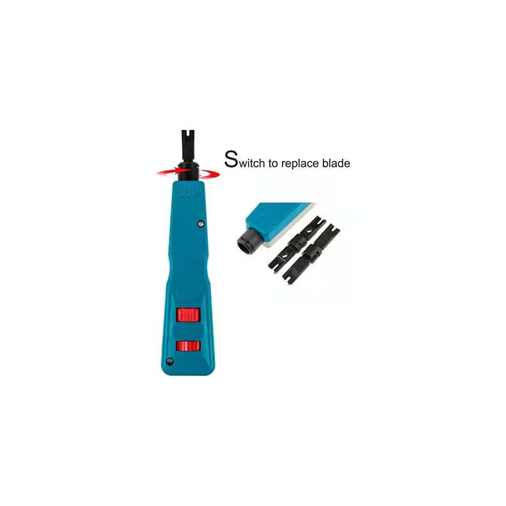 2-Piece Impact Tool Set Cat6 Cat5E Network Cable 110 BK Terminal Insertion Tool