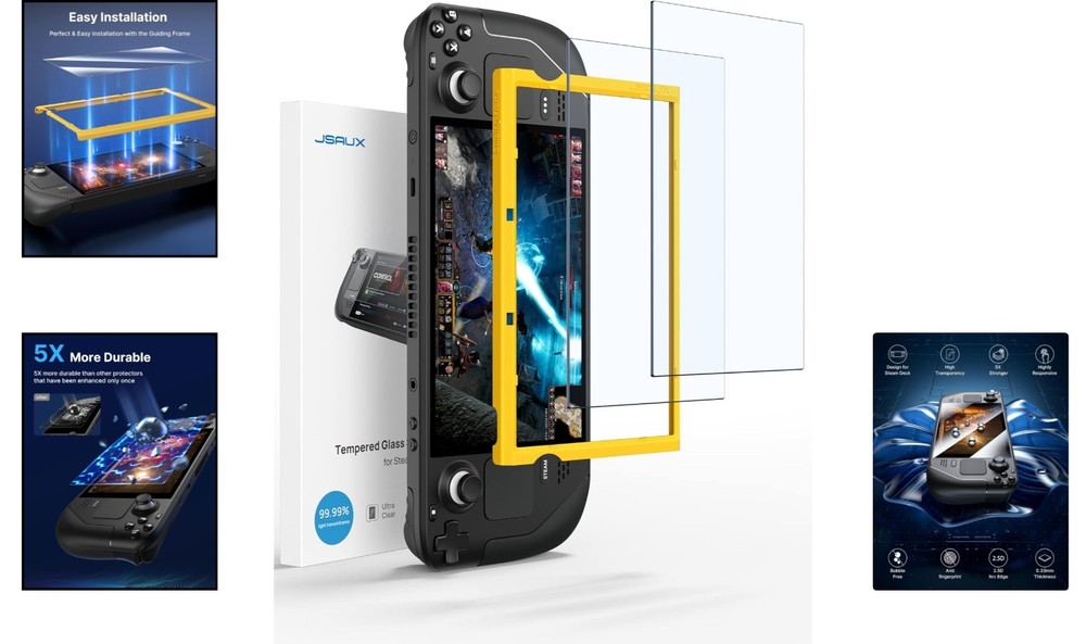 Scratch Resistant Screen Protectors for Steam Deck OLED – Easy Installation