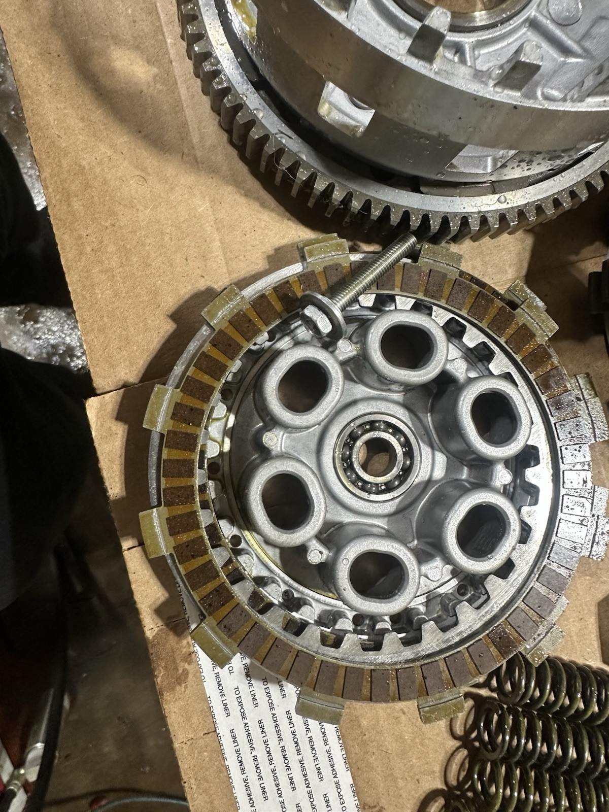 2008-2016 YAMAHA R6 COMPLETE OEM CLUTCH BASKET ASSEMBLY W/PLATES/DISKS