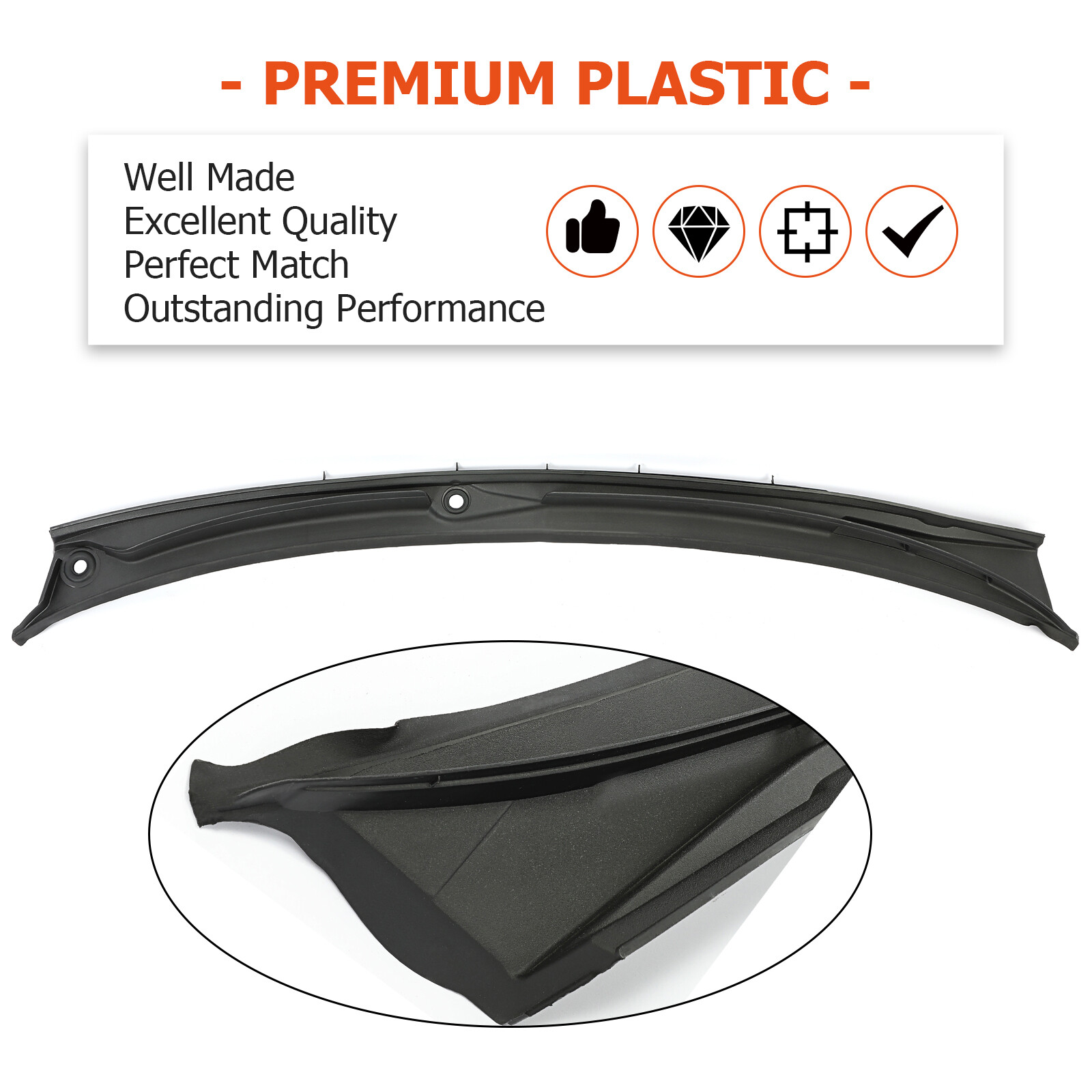 Fits 97-06 BMW M3 E46 323i 328i Lower Motor Cowl Cover-Windshield Wiper Grille