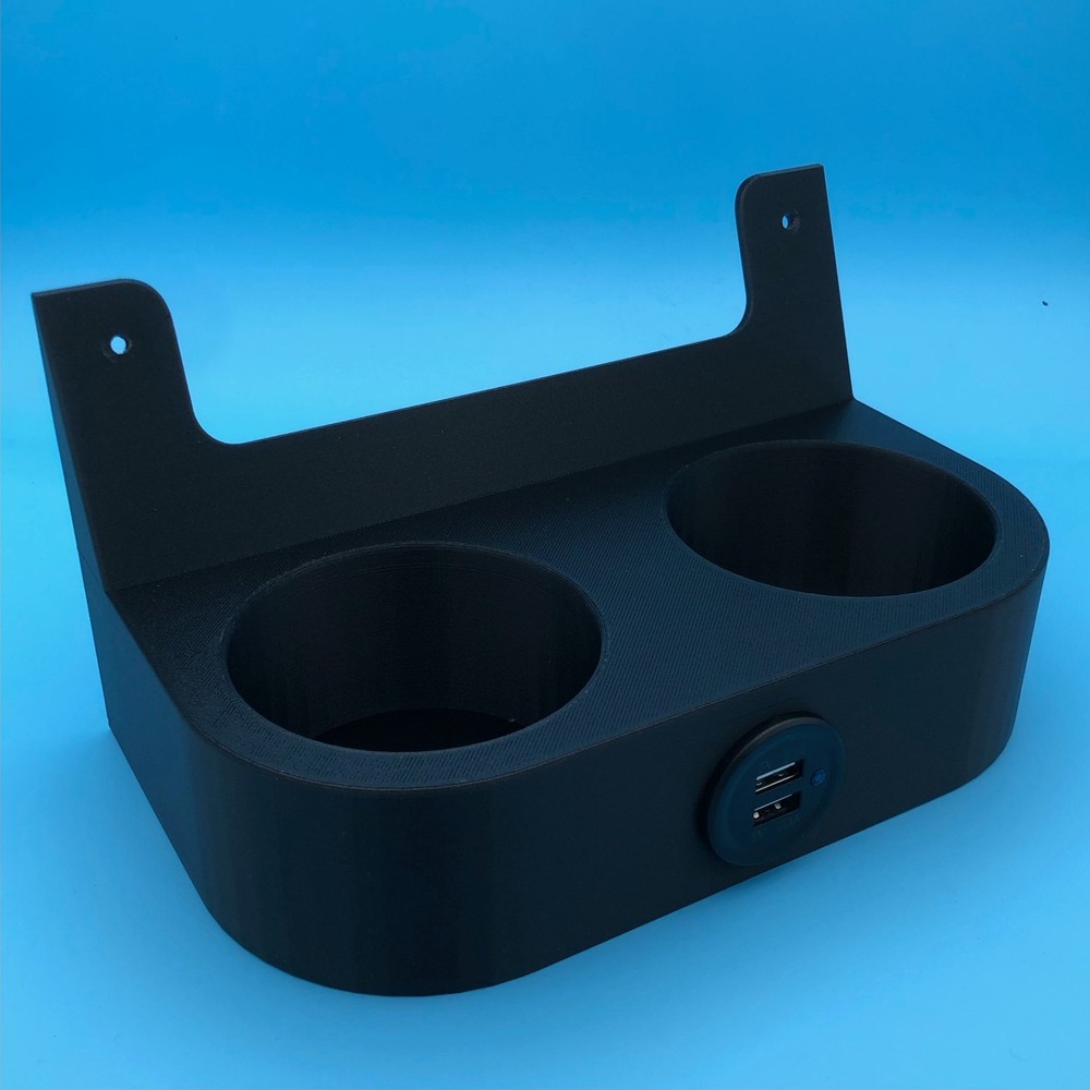 Classic Mini Front Cup Holder - With USB/Power
